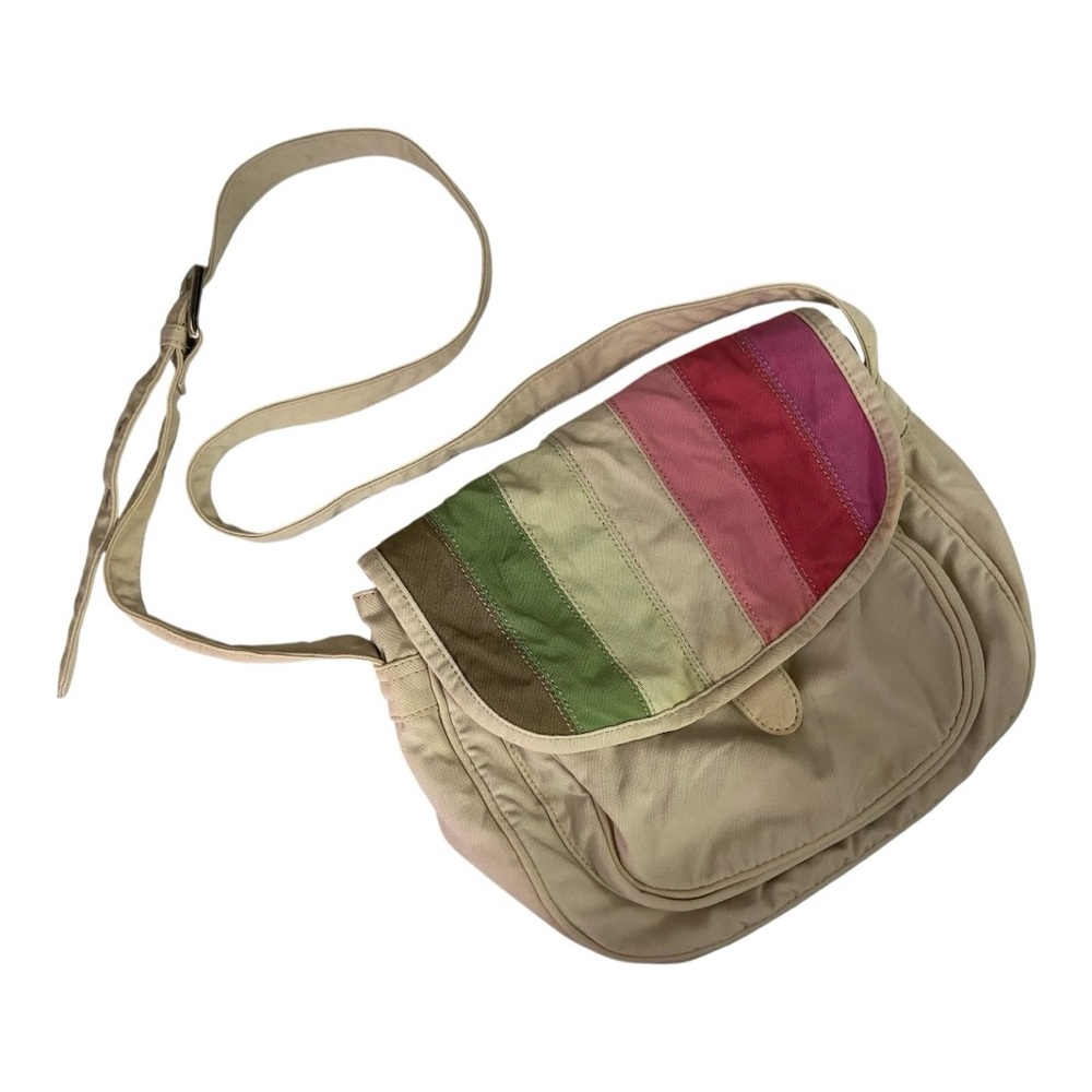 Colorful Striped Crossbody Bag
